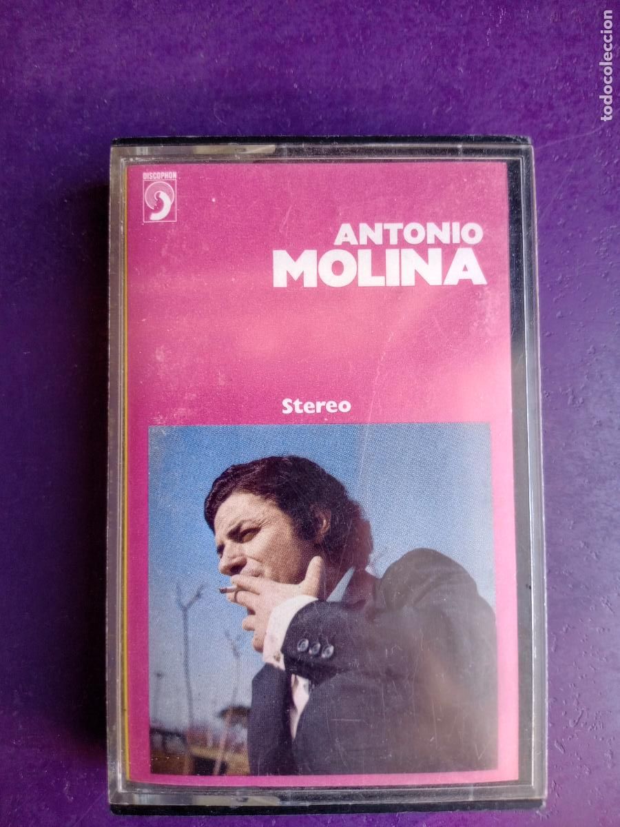 Casetes antiguos: ANTONIO MOLINA - DE PLATA Y ORO - CASETE DISCOPHON 1972 - CANCION ESPA&Ntilde;OLA, COPLA - POCO USO