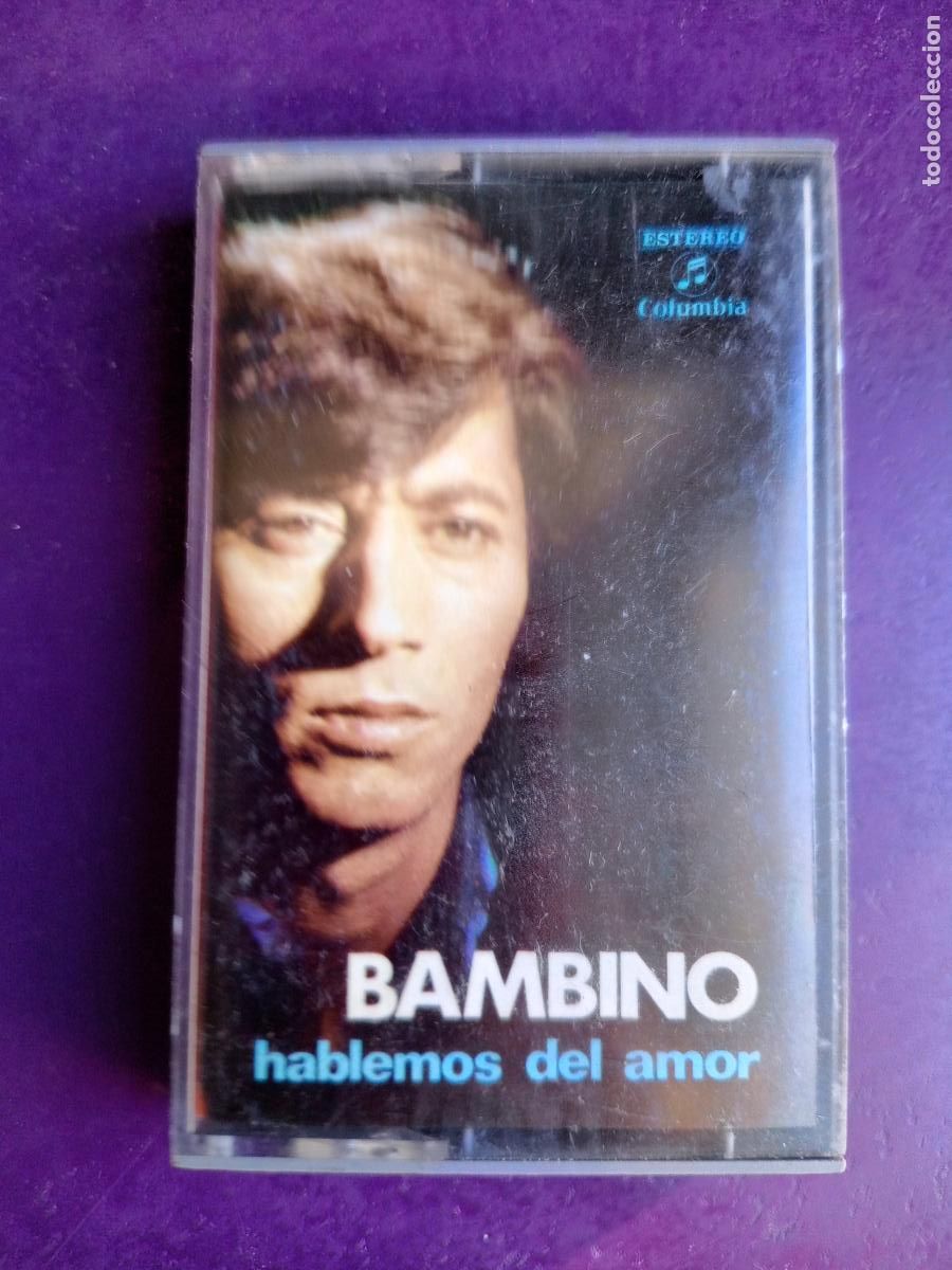 Casetes antiguos: BAMBINO - HABLEMOS DEL AMOR - CASETE COLUMBIA 1973 - RUMBA GITANA, FLAMENCO, BOLERO - POCO USO