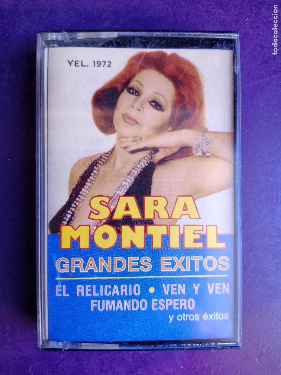 Casetes antiguos: SARA MONTIEL - 12 GRANDES EXITOS - CASETE YEL 1989 - CUPLES -