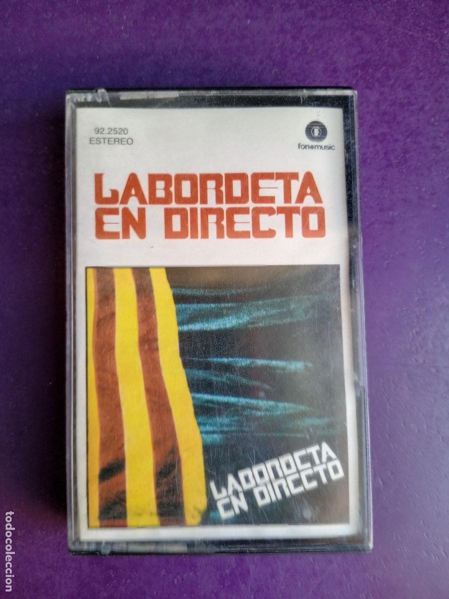 Casetes antiguos: LABORDETA EN DIRECTO - CASETE FONOMUSIC EDICION DE 1986 - FOLK PROTESTA ARAGON - MUY POCO USO