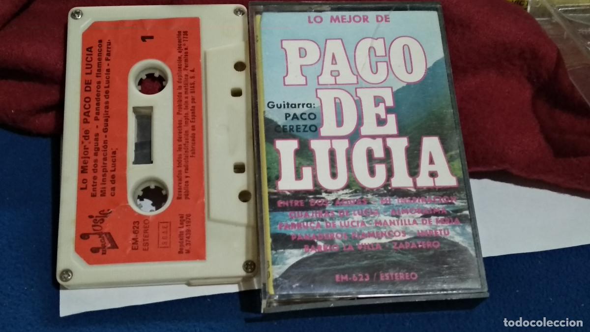 Casetes antiguos: PACO CEREZO INTERPRETA LO MEJOR DE PACO DE LUCIA - 1976 EURO MUSIC - CASETE CINTA CASSETTE