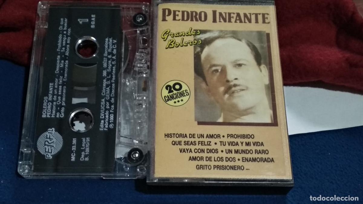 Casetes antiguos: PEDRO INFANTE / 20 GRANDES BOLEROS - 1991 PERFIL CASETE CINTA CASSETTE