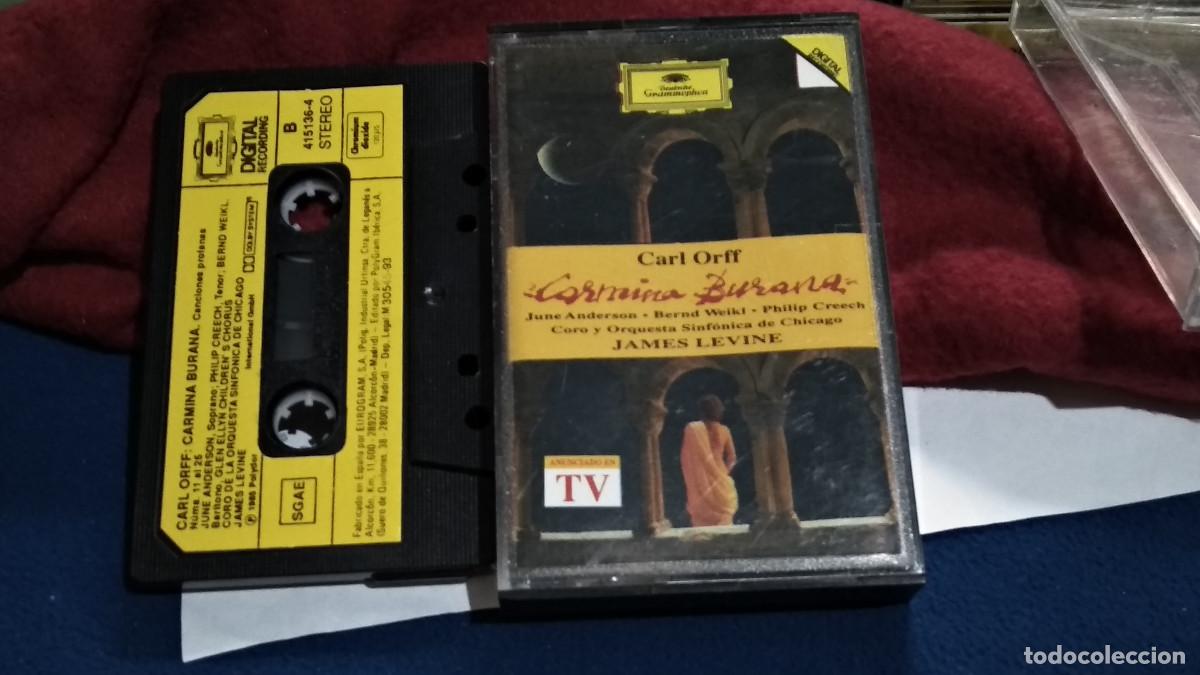 Casetes antiguos: CARL ORFF CARMINA BURANA )1993 EDICION ESPA&Ntilde;A Deutsche Grammophon CASETE CINTA CASSETTE