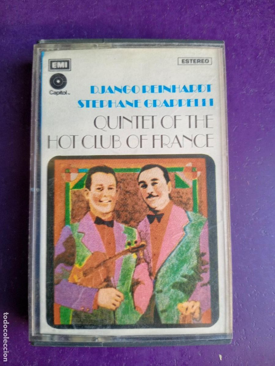 Casetes antiguos: Django Reinhardt & Stephane Grappelli &lrm;&ndash; Quintet Of The Hot Club Of France- CASETE EMI 1976 - JAZZ