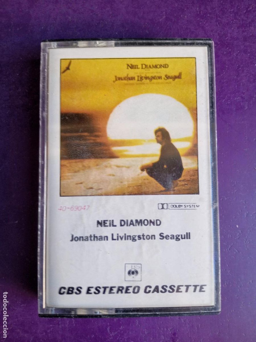 Casetes antiguos: Neil Diamond &lrm;&ndash; JONATHAN LIVINGSTON SEAGULL - CASETE CBS 1973 - MUY POCO USO -