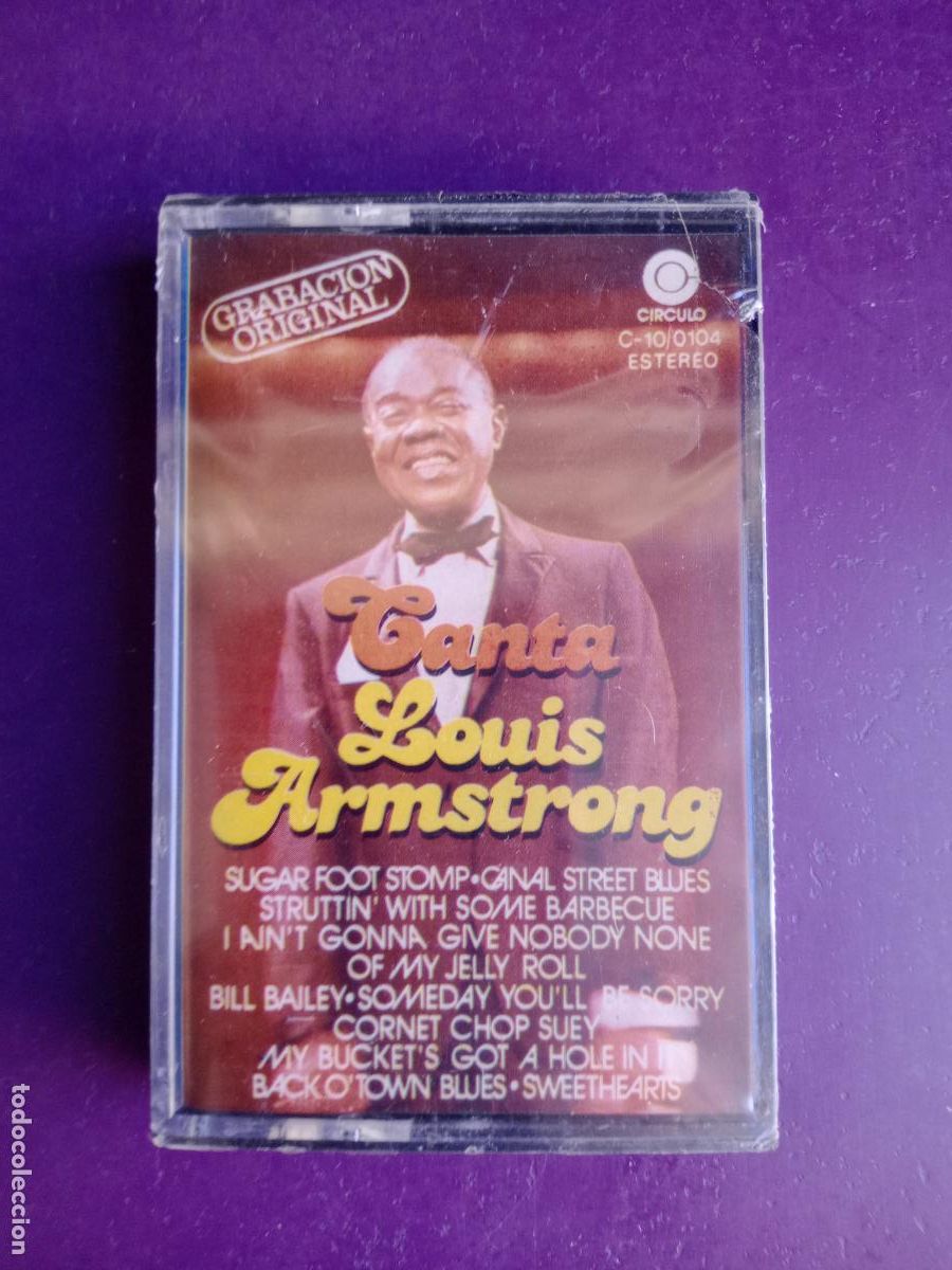 Casetes antiguos: CANTA LOUIS ARMSTRONG - CASETE PRECINTADA - JAZZ CLASICO TROMPETA - SUGAR FOOT STOMP