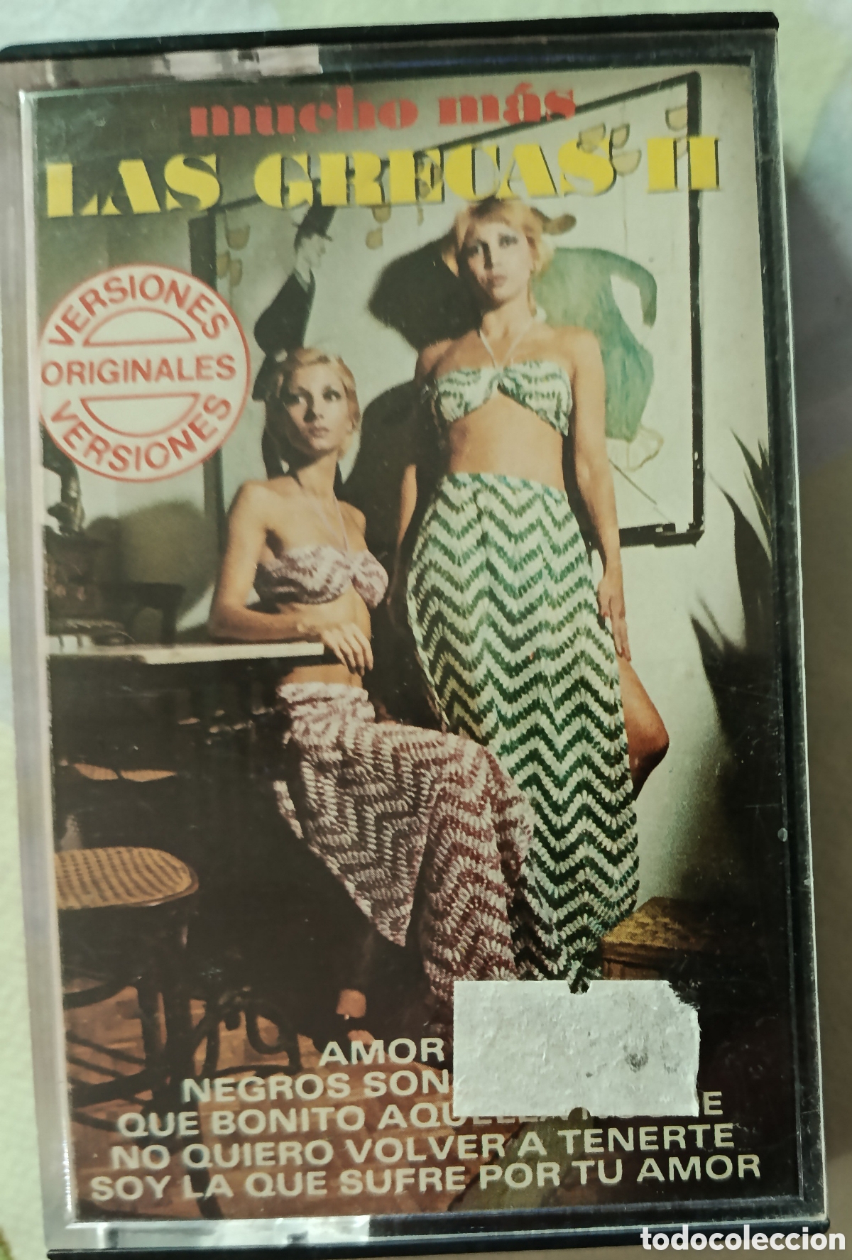 Casetes antiguos: Las Grecas casette sello Velero editado en Espa&ntilde;a a&ntilde;o 1978.
