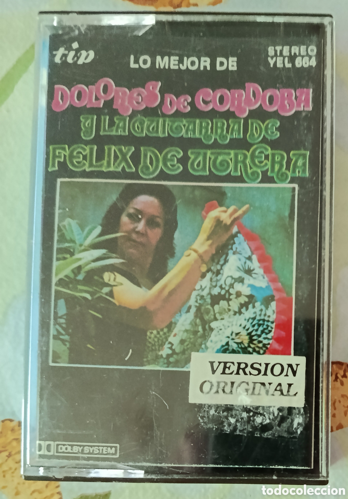Casetes antiguos: Dolores de C&oacute;rdoba casette sello Tip editado en Espa&ntilde;a a&ntilde;o 1972.