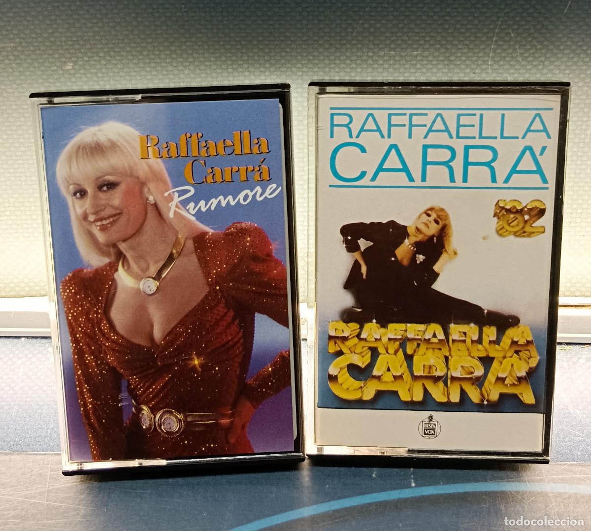 Casetes antiguos: 2 Cintas de casete: Raffaella Carr&aacute; - Rumore + Raffaella '82