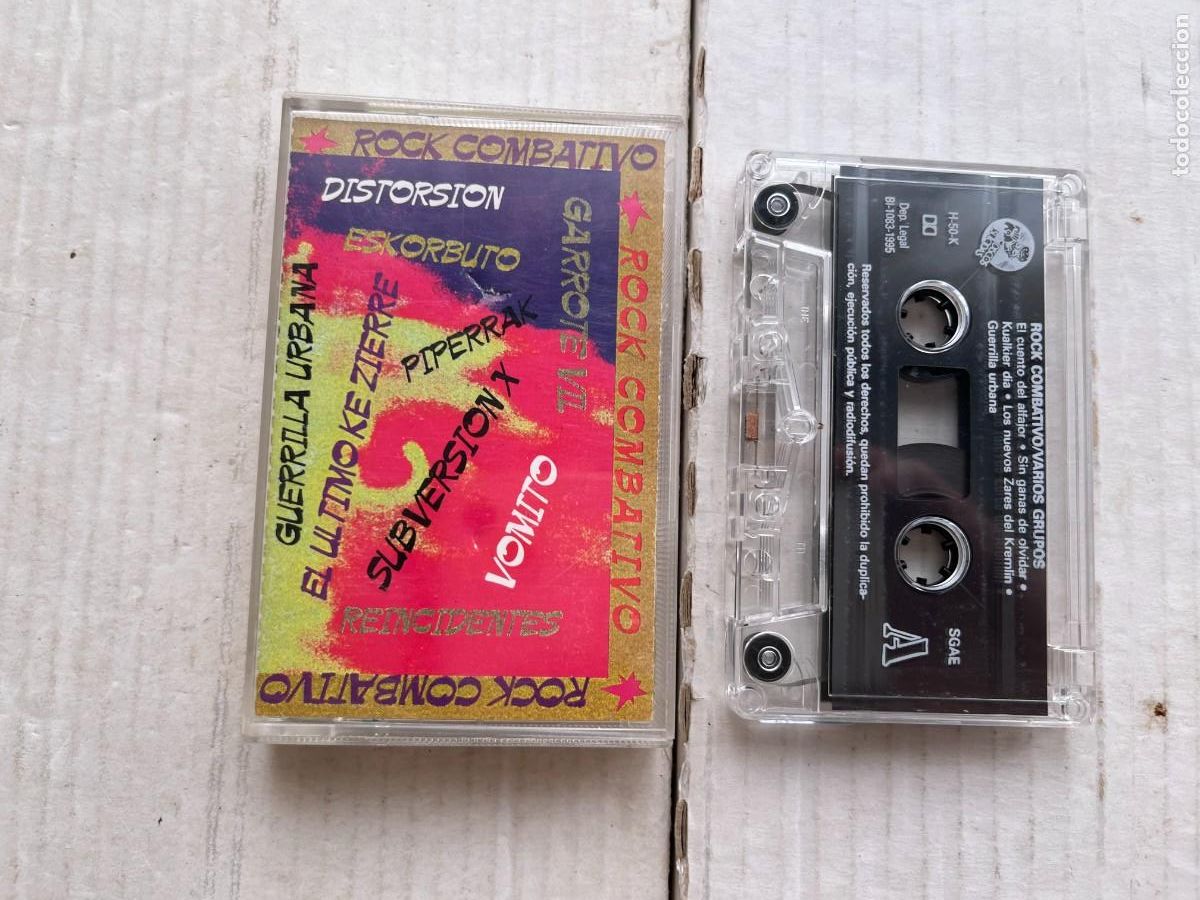 Casetes antiguos: ROCK COMBATIVO ESKORBUTO REINCIDENTES DISTORSION PIPPERAK - CINTA CASETE CASSETTE KREATEN