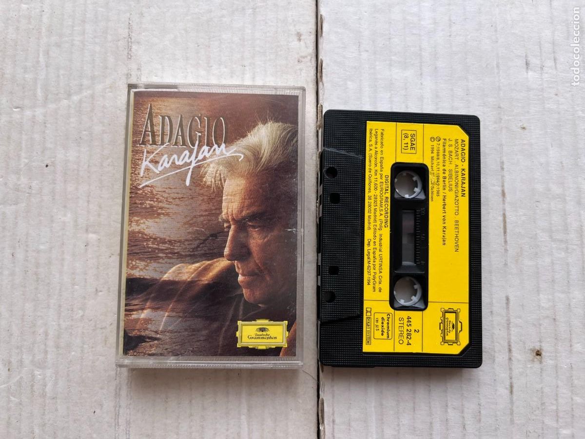 Casetes antiguos: ADAGIO KARAJAN DEUTSCHE GRAMMOPHON - CINTA CASETE CASSETTE KREATEN