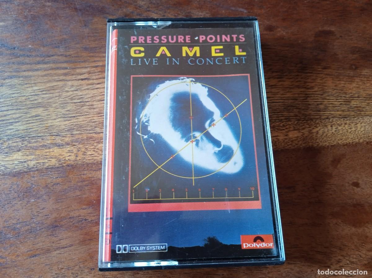 Casetes antiguos: Camel - Pressure Points live in concert - Cassete original Polydor espa&ntilde;a 1984