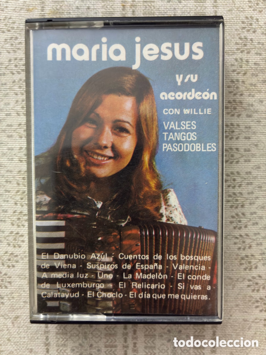 Casetes antiguos: CASETE. MARIA JES&Uacute;S Y SU ACORDE&Oacute;N. VALSES, TANGOS, PASODOBLES