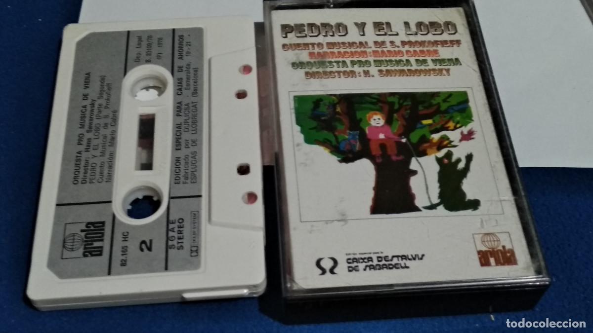 Casetes antiguos: CASETE CINTA CASSETTE CUENTO (PEDRO Y EL LOBO - S. Prokofieff - Narracion: Mario Cabre )1978 ARIOLA