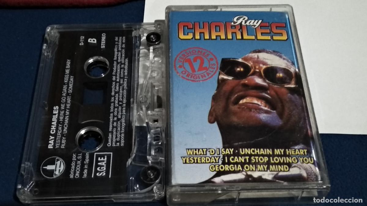 Casetes antiguos: RAY CHARLES / 12 &Eacute;XITOS ORIGINALES - 1998 EKIPO CASETE CINTA CASSETTE