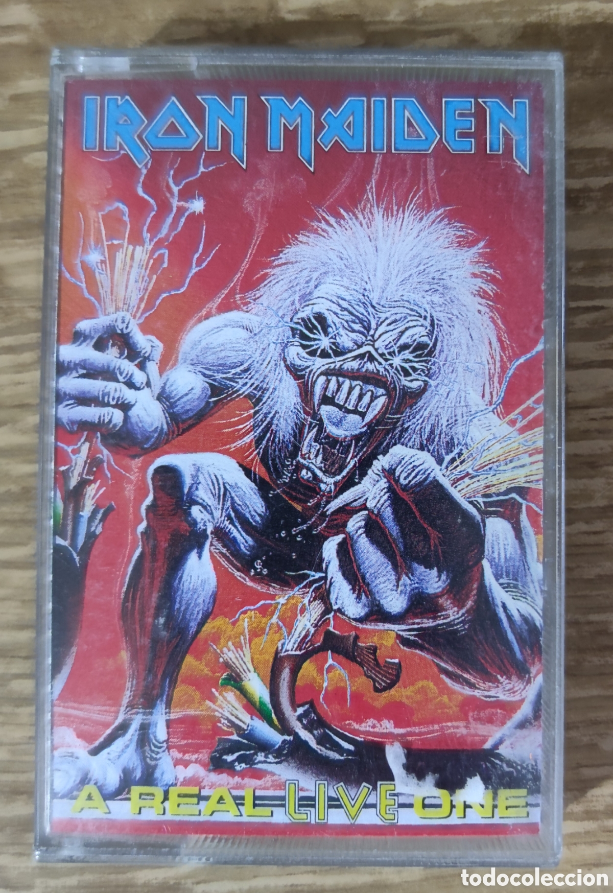 Casetes antiguos: Cassette Iron Maiden - A Real Live One (1993) ed. italiana