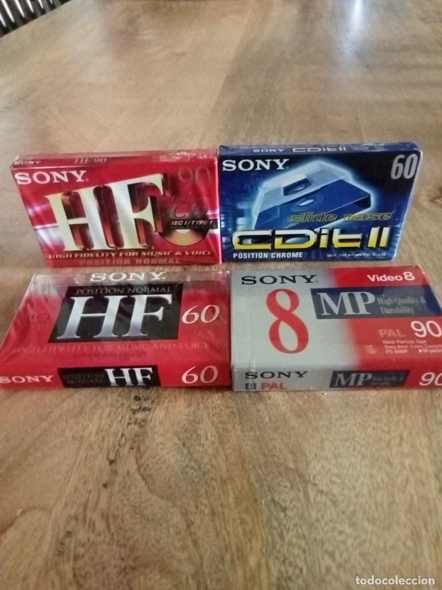 Casetes antiguos: 4 CINTAS SONY VIRGENES CASSETTE PARA GRABAR PRECINTADAS