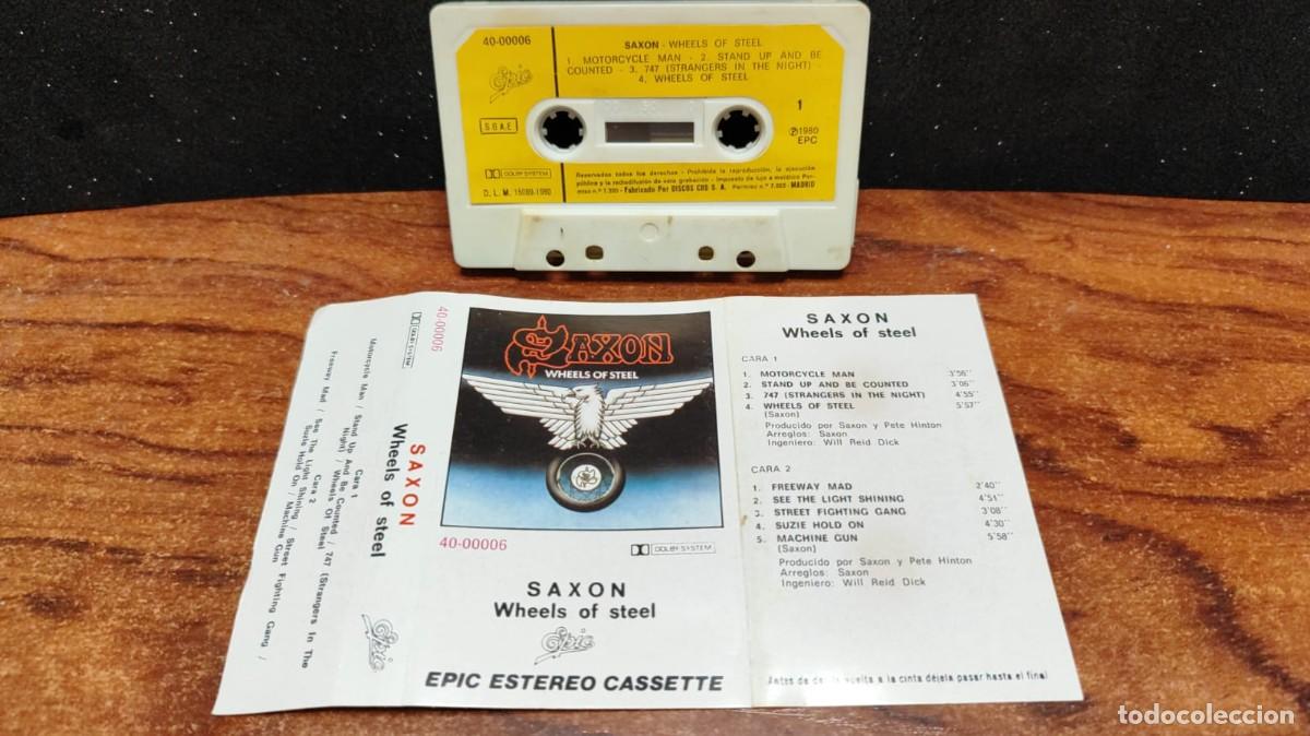 Casetes antiguos: Saxon - Wheels Of Steel - Casete