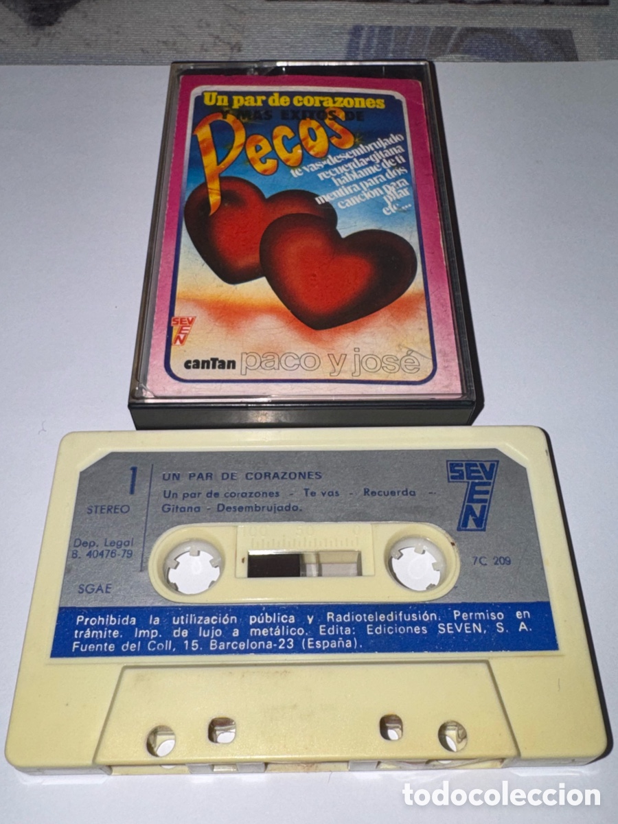Casetes antiguos: Los pecos - Un par de corazones | Cassette | Original