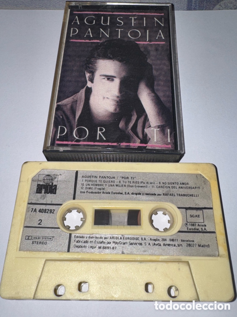 Alte Kassetten: Agust&iacute;n Pantoja &ndash; Por ti (1987) &ndash; Casete original