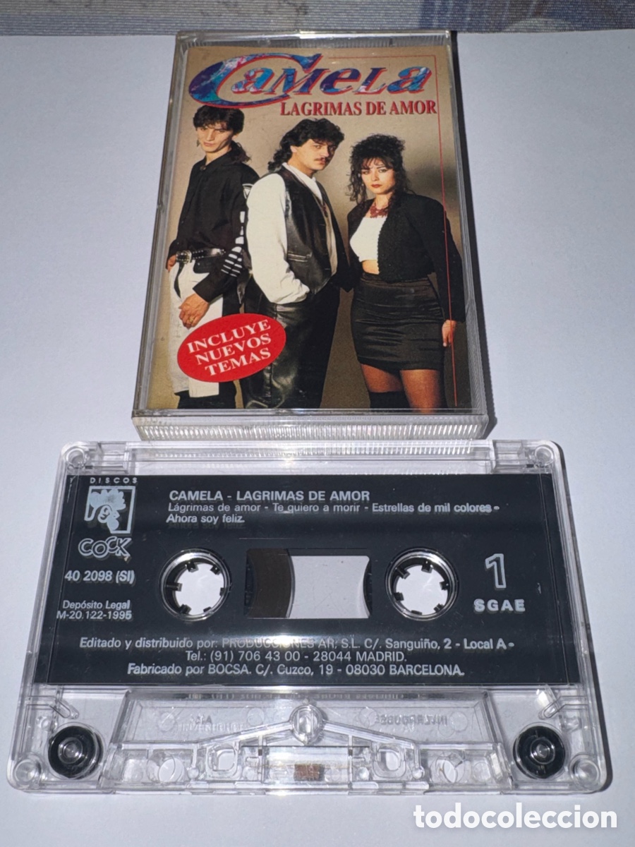 Alte Kassetten: Camela &ndash; L&aacute;grimas de amor (1995, reedici&oacute;n) &ndash; Casete