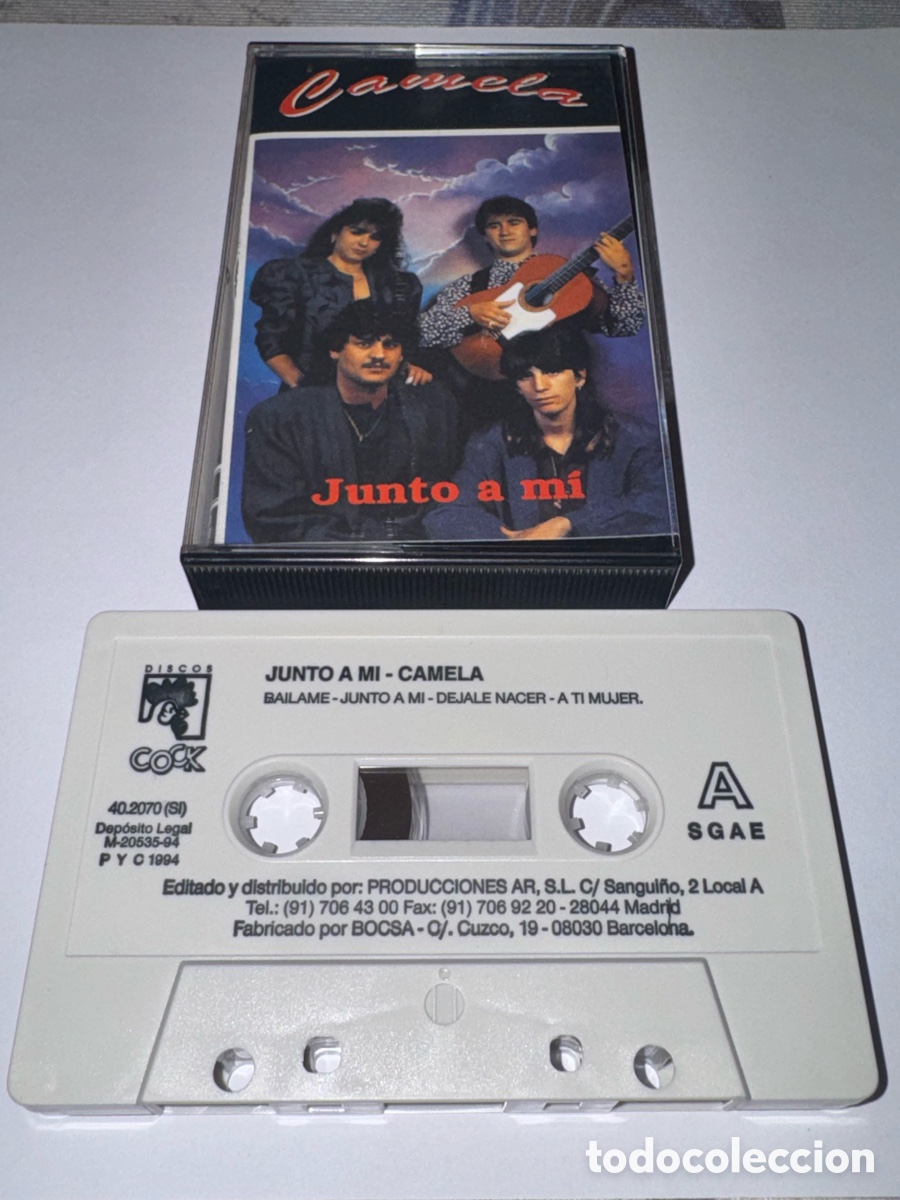 Alte Kassetten: Camela &ndash; Junto a m&iacute; (1994, reedici&oacute;n) &ndash; Casete