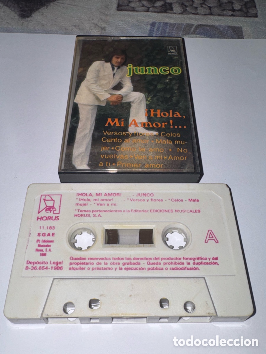 Alte Kassetten: Junco &ndash; &iexcl;Hola, mi amor! (1986) &ndash; Casete original