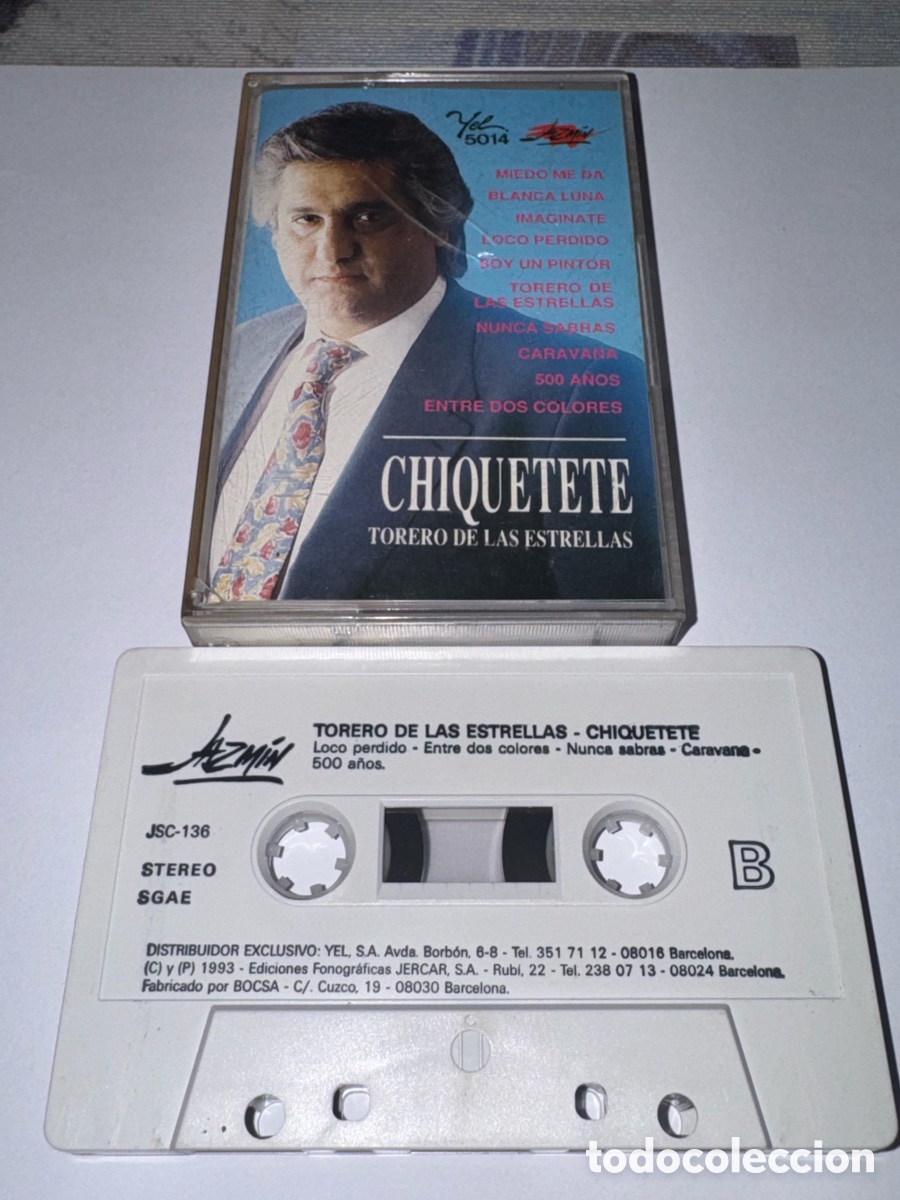 Alte Kassetten: Chiquetete &ndash; Torero de las estrellas (1992) &ndash; Casete original