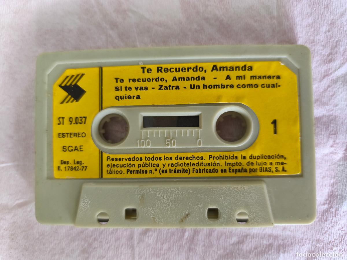 Casetes antiguos: TE RECUERDO AMANDA - Bias S.A. - Foto 3