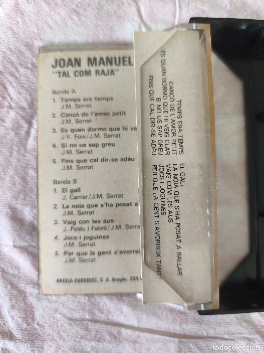 Casetes antiguos: JOAN MANUEL SERRAT - TAL COM RAJA - Ariola - Foto 3