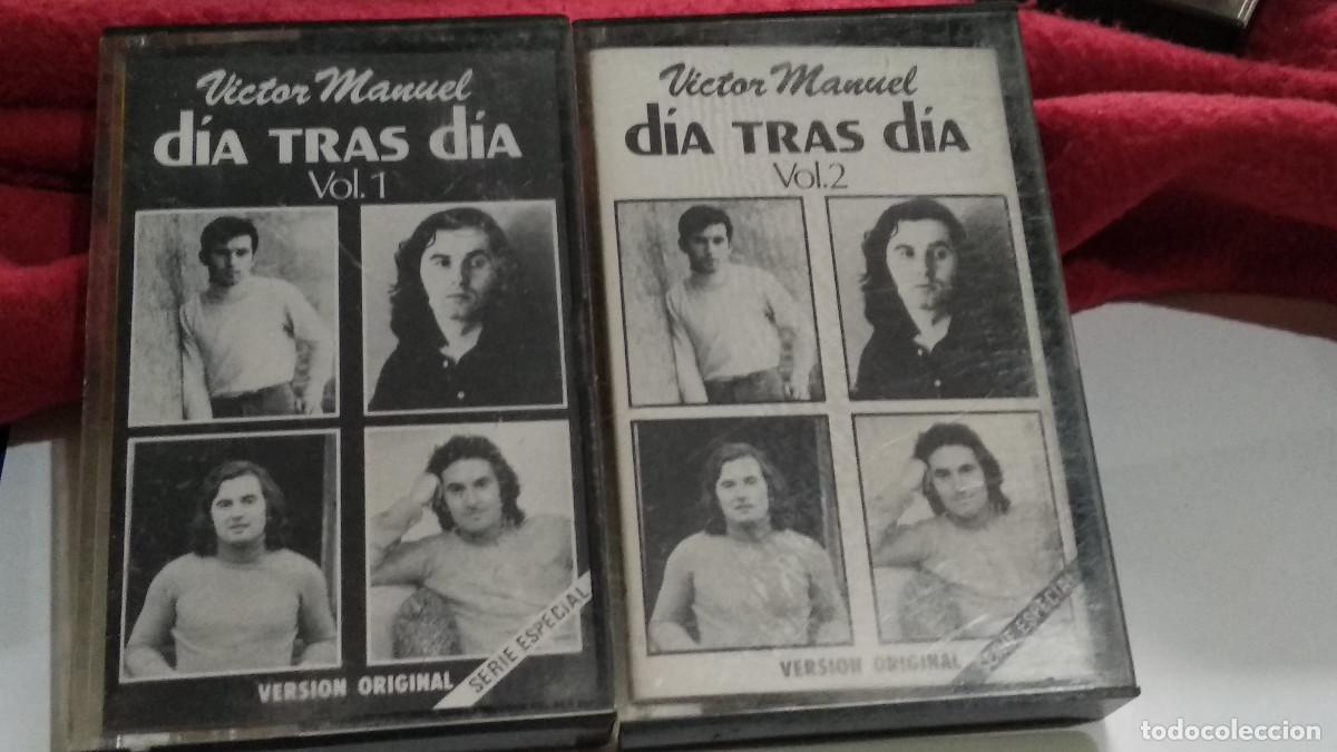 Casetes antiguos: VICTOR MANUEL. Dia tras dia. Volumen 1 Y 2. Smash. A&ntilde;o 1982 SERIE ESPECIAL. - CASETE CINTA CASSETTE