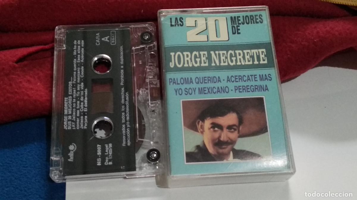 Casetes antiguos: LAS 20 MEJORES DE JORGE NEGRETE - 1998 HELIX - CASETE CINTA CASSETTE