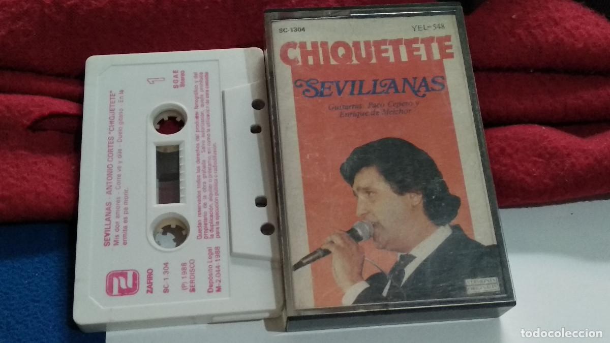 Casetes antiguos: CHIQUETETE / SEVILLANAS - ZAFIRO 1988 YEL - CASETE CINTA CASSETTE