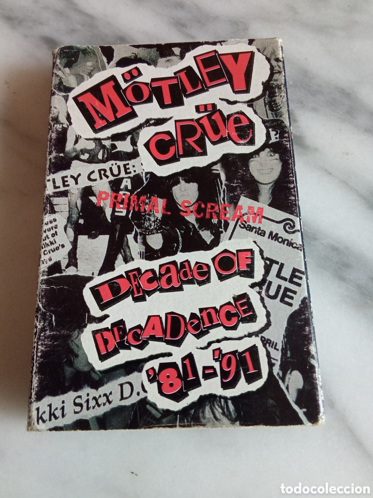 Casetes antiguos: Raro Cassette Single 2 Tracks Motley Crue Primal Scream - Edici&oacute;n USA