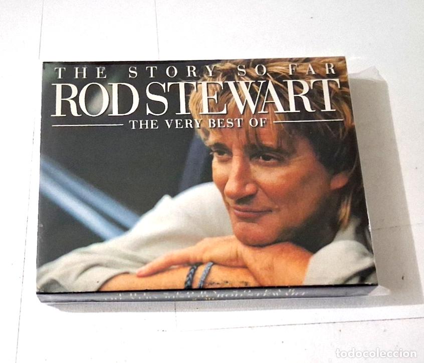 Casetes antiguos: ROD STEWART &rdquo;THE STORY DO FAR THE VERY BEST OF&rdquo; DOUBLE 2 CASSETTE K7