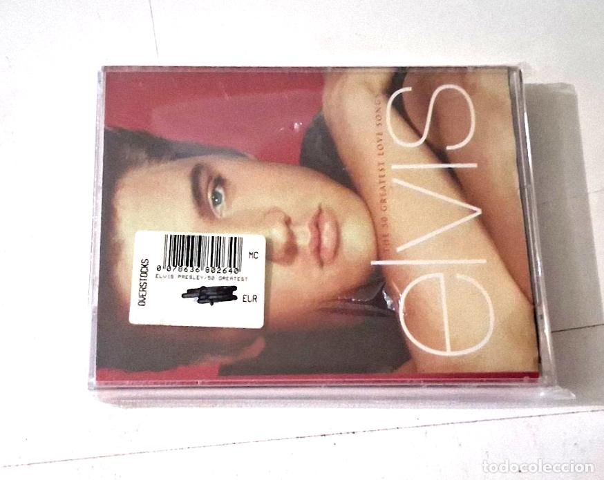 Casetes antiguos: ELVIS PRESLEY &rdquo;THE 50 GREATEST LOVE SONGS&rdquo; DOUBLE 2 CASSETTE K7 PRECINTADO SEALE