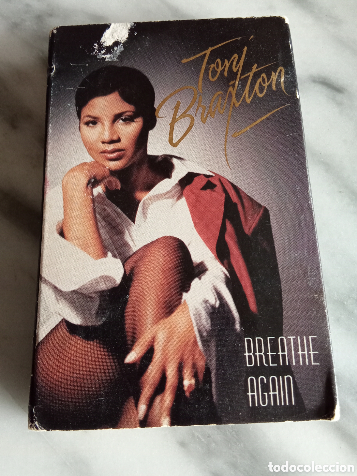 Casetes antiguos: Cassette Single 2 Tracks Toni Braxton Breathe Again - Ed. USA