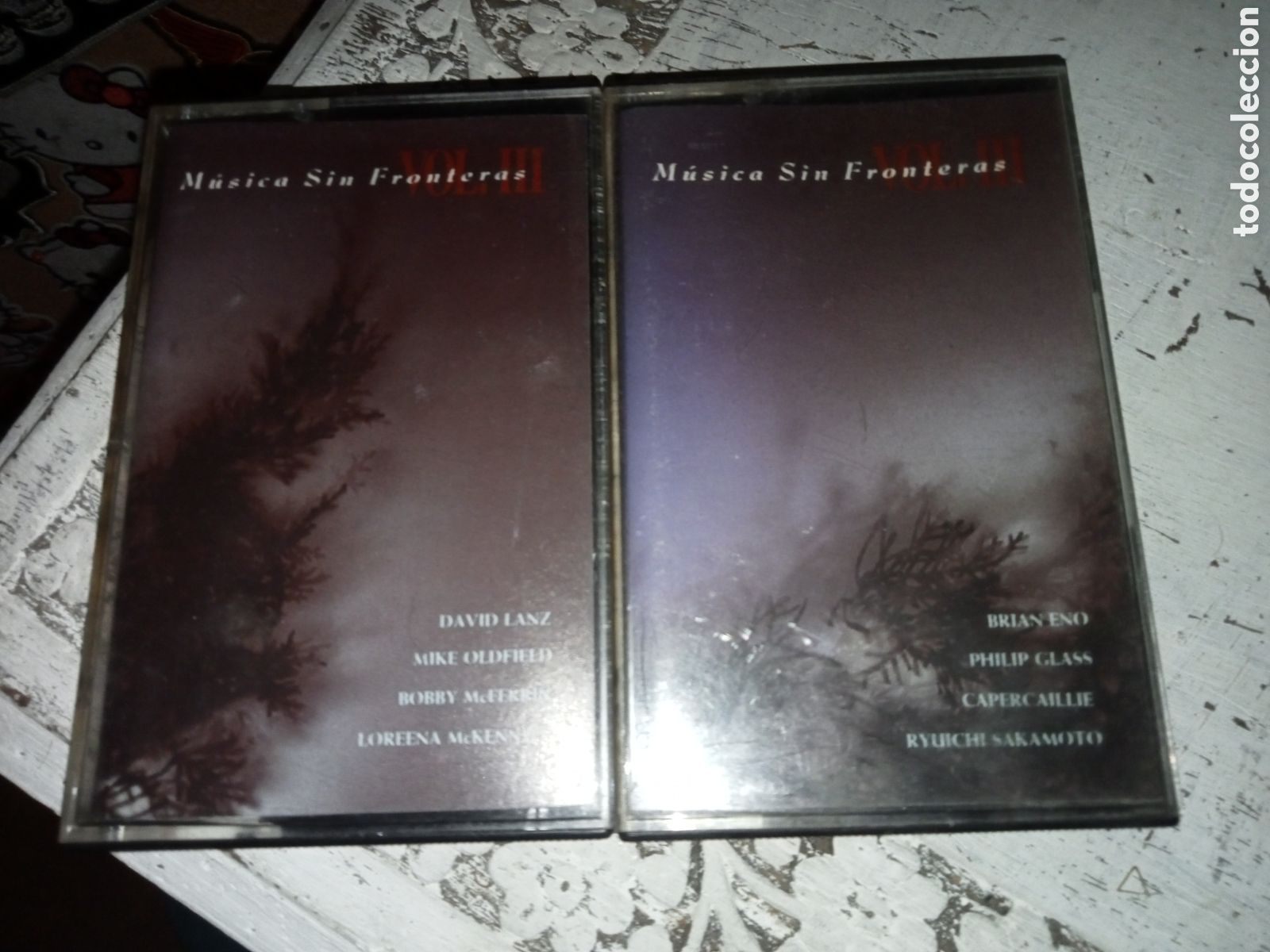 Casetes antiguos: 2 casets m&uacute;sica sin fronteras vol III