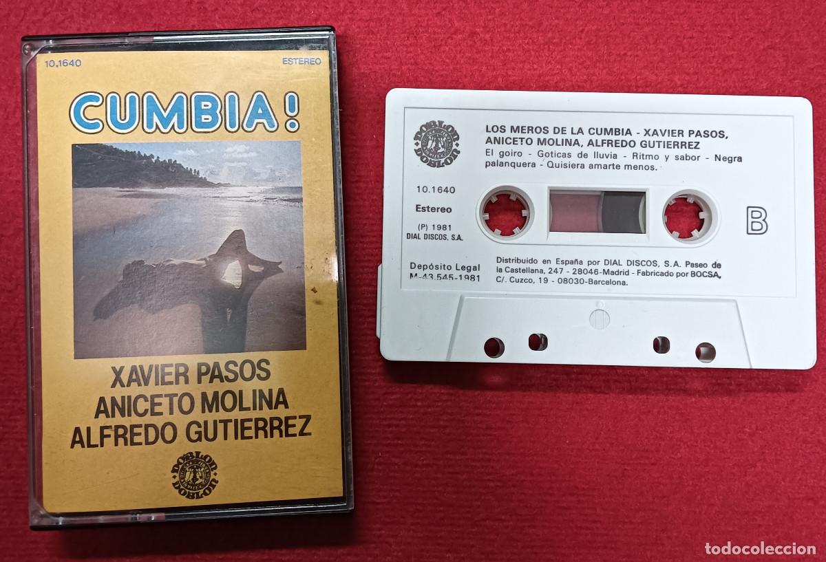Casetes antiguos: Cassette CUMBIA! - Xavier Passos / Aniceto Molina / Alfredo Gutierrez (NM/NM)