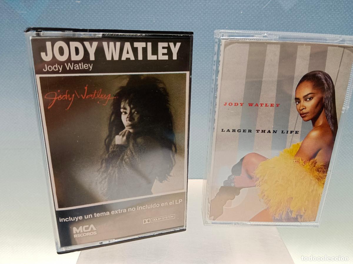 Casetes antiguos: 2 cintas de casete de Jody Watley: Jody Watley + Larger Than Life. A&ntilde;os 80. R&B.