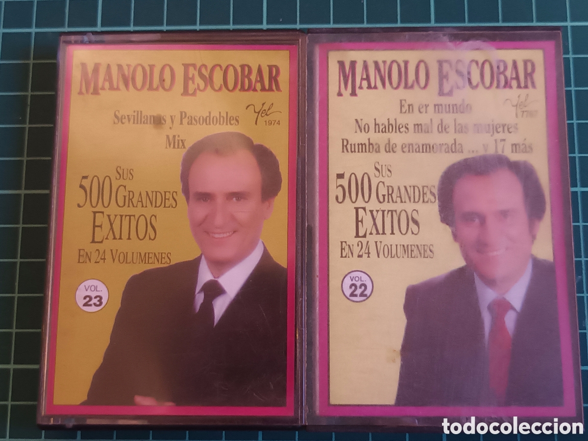 Casetes antiguos: Dos cassete manolo escobar