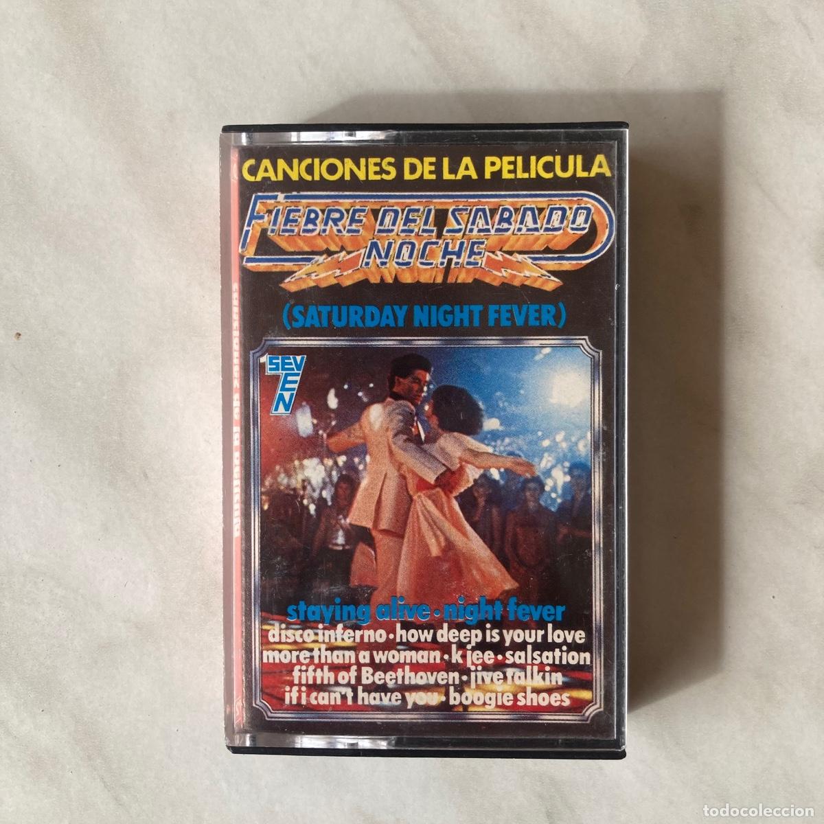 Casetes antiguos: CASSETTE CANCIONES DE LA PEL&Iacute;CULA FIEBRE DEL S&Aacute;BADO NOCHE SATURDAY NIGHT FEVER SEVEN 1978 CASETE