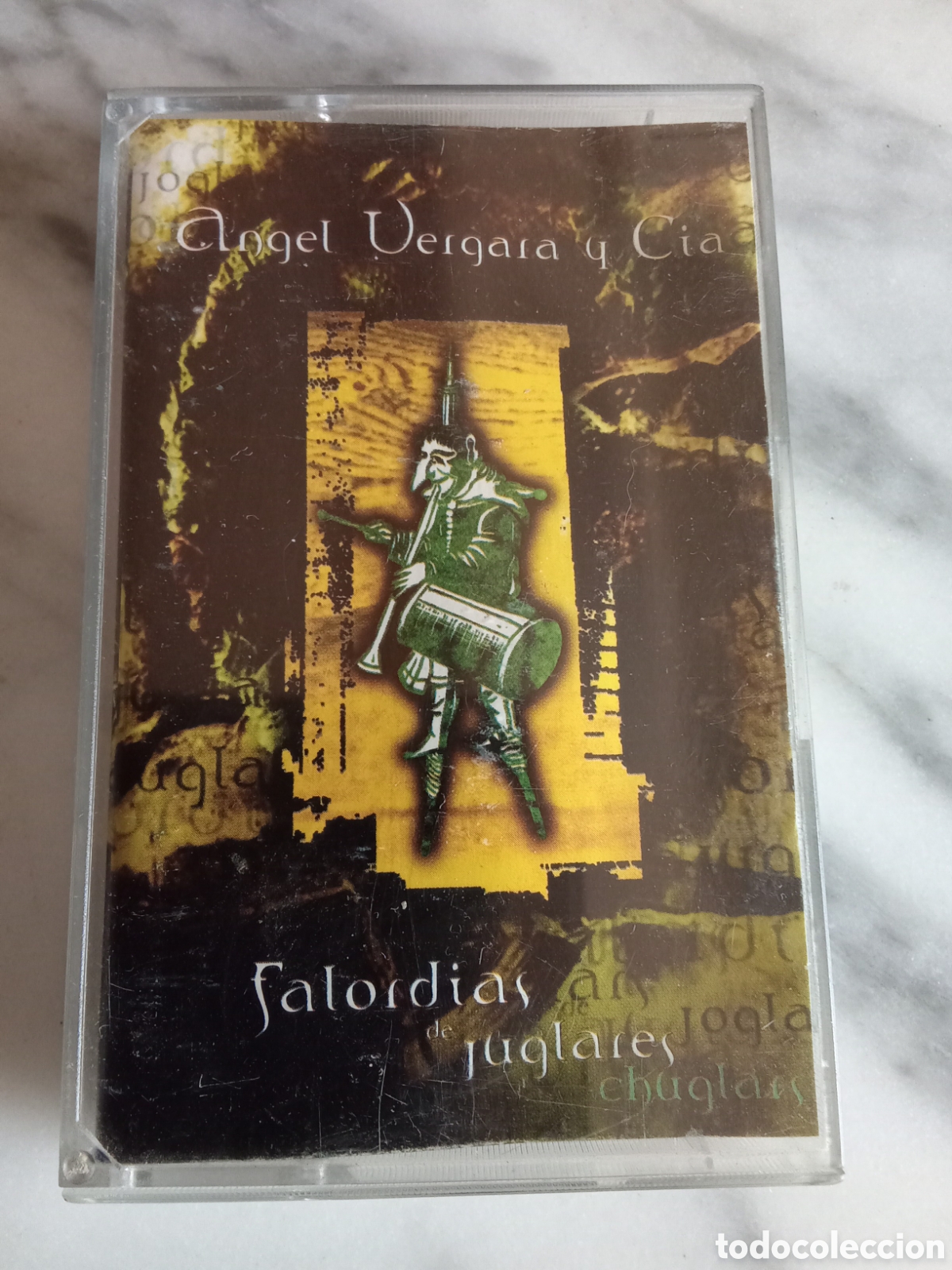 Casetes antiguos: Cassette Angel Vergara y Cia Falordias de Juglares - Folk aragon&eacute;s