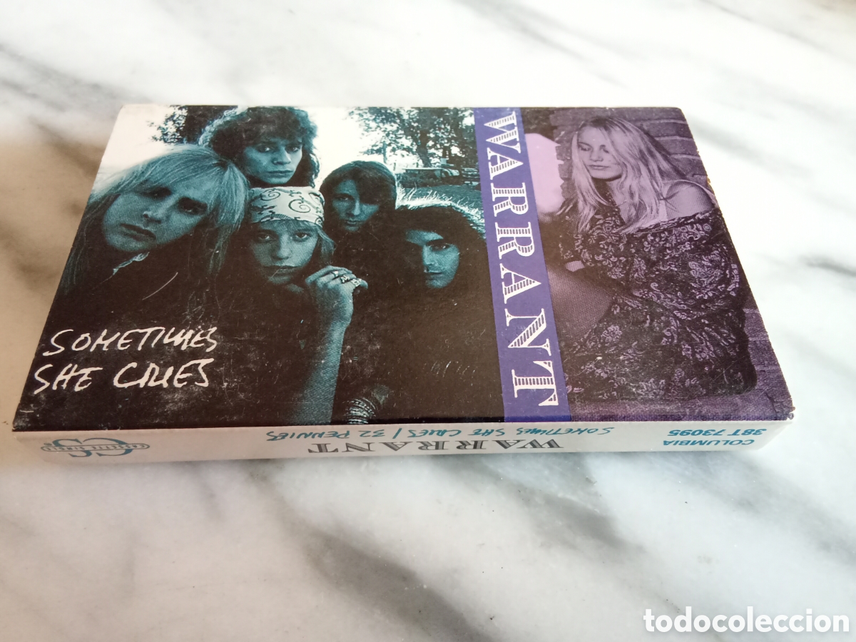Casetes antiguos: Cassette Single 2 Tracks Warrant Sometimes She Cries