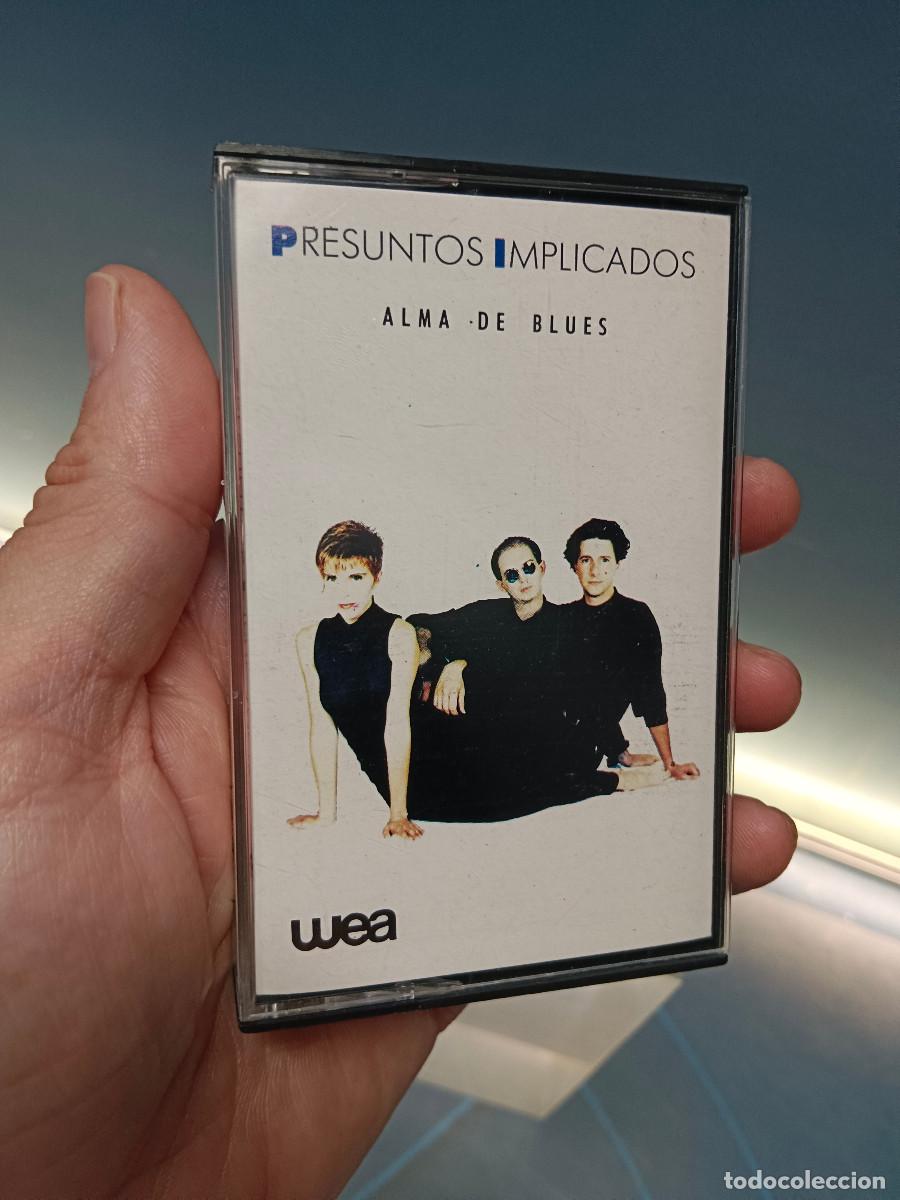 Casetes antiguos: Cinta de casete: Presuntos Implicados - Alma de Blues. Wea, 1989.