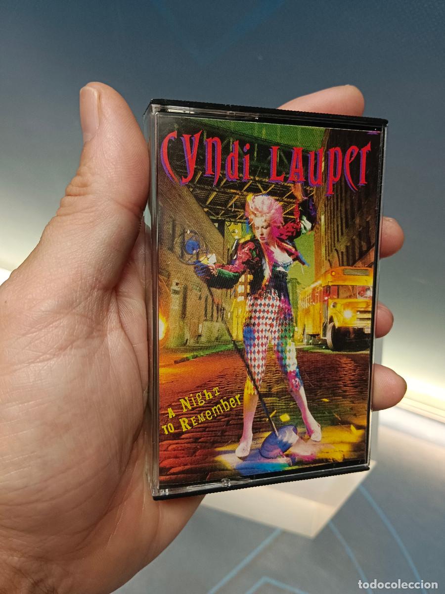 Casetes antiguos: Cinta de casete: Cyndi Lauper - A night to remember. CBS, 1989.