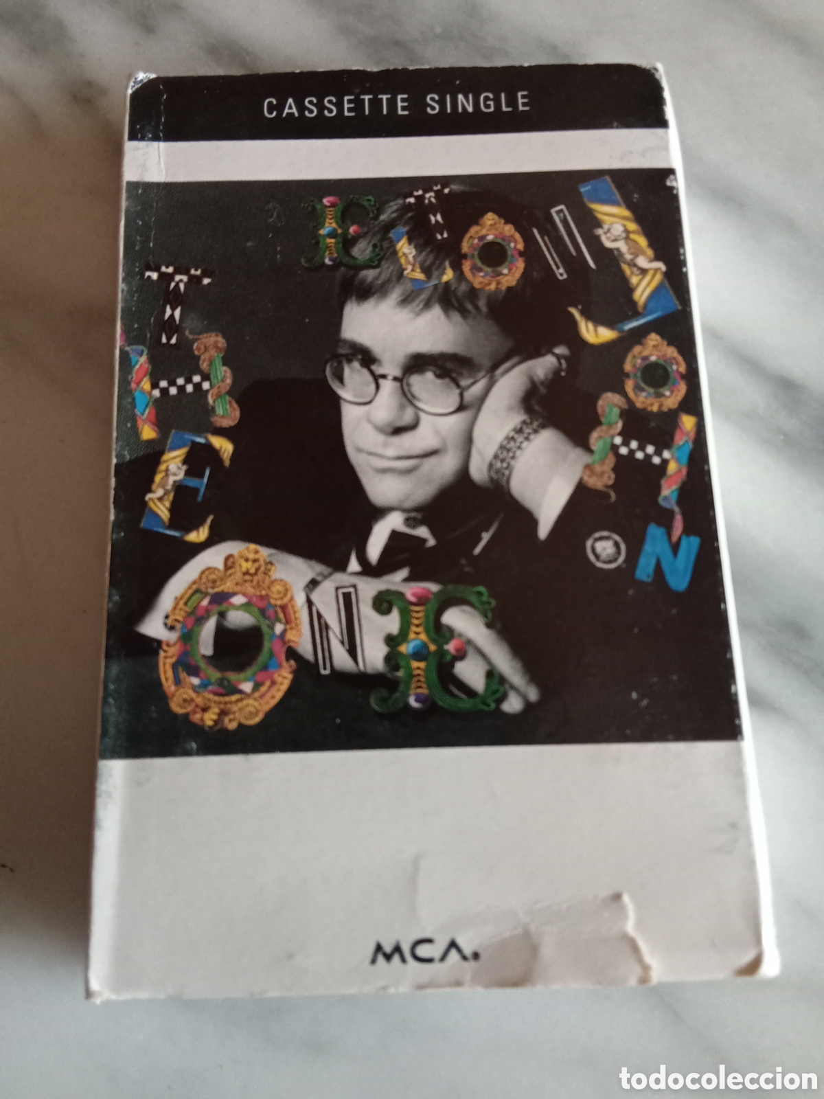 Casetes antiguos: Cassette Single 2 Tracks Elton John The One - Edici&oacute;n USA