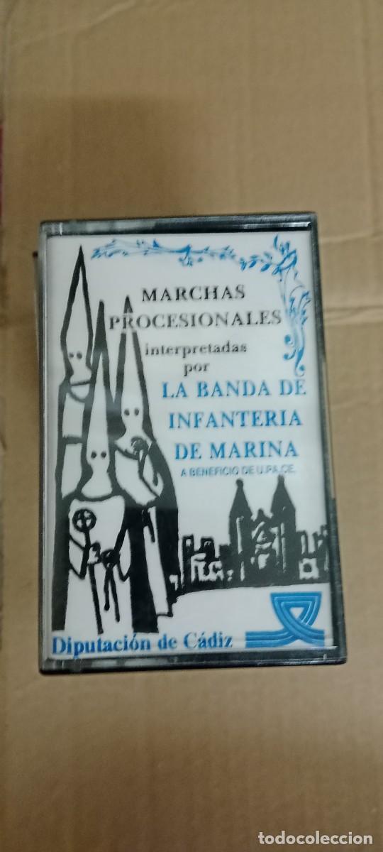 Casetes antiguos: MARCHAS PROCESIONALES LA BANDA INFANTERIA DE MARINA CASETE MUSICA G-767