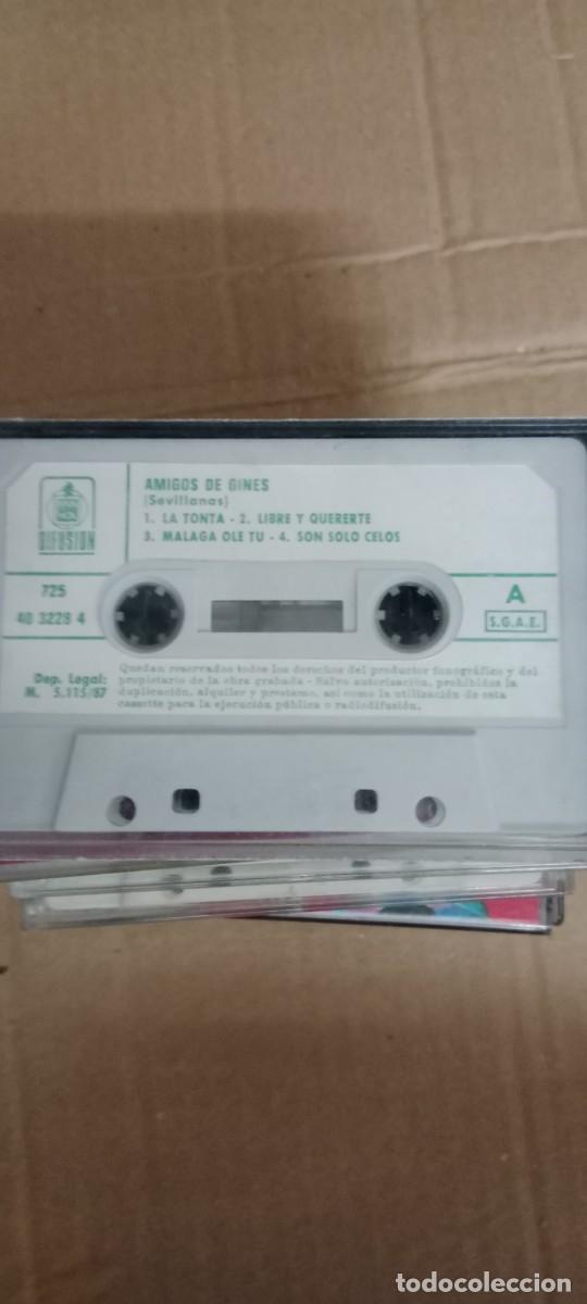 Casetes antiguos: AMIGOS DE GINES SEVILLANAS SOLO CINTA SIN ENCARTE VER FOTO CASETE MUSICA G-767