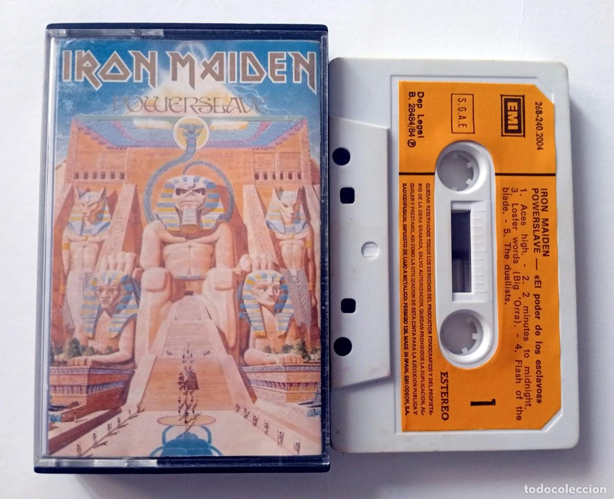 Casetes antiguos: CASSETTE IRON MAIDEN - POWERSLAVE